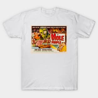 THE MOLE PEOPLE Retro Strange Horror Film Vintage Movie T-Shirt